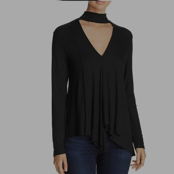 Free People Uptown Turtleneck Top Sz XS Black Long Sleeve Stretchy Whimsygoth - Picture 12 of 12